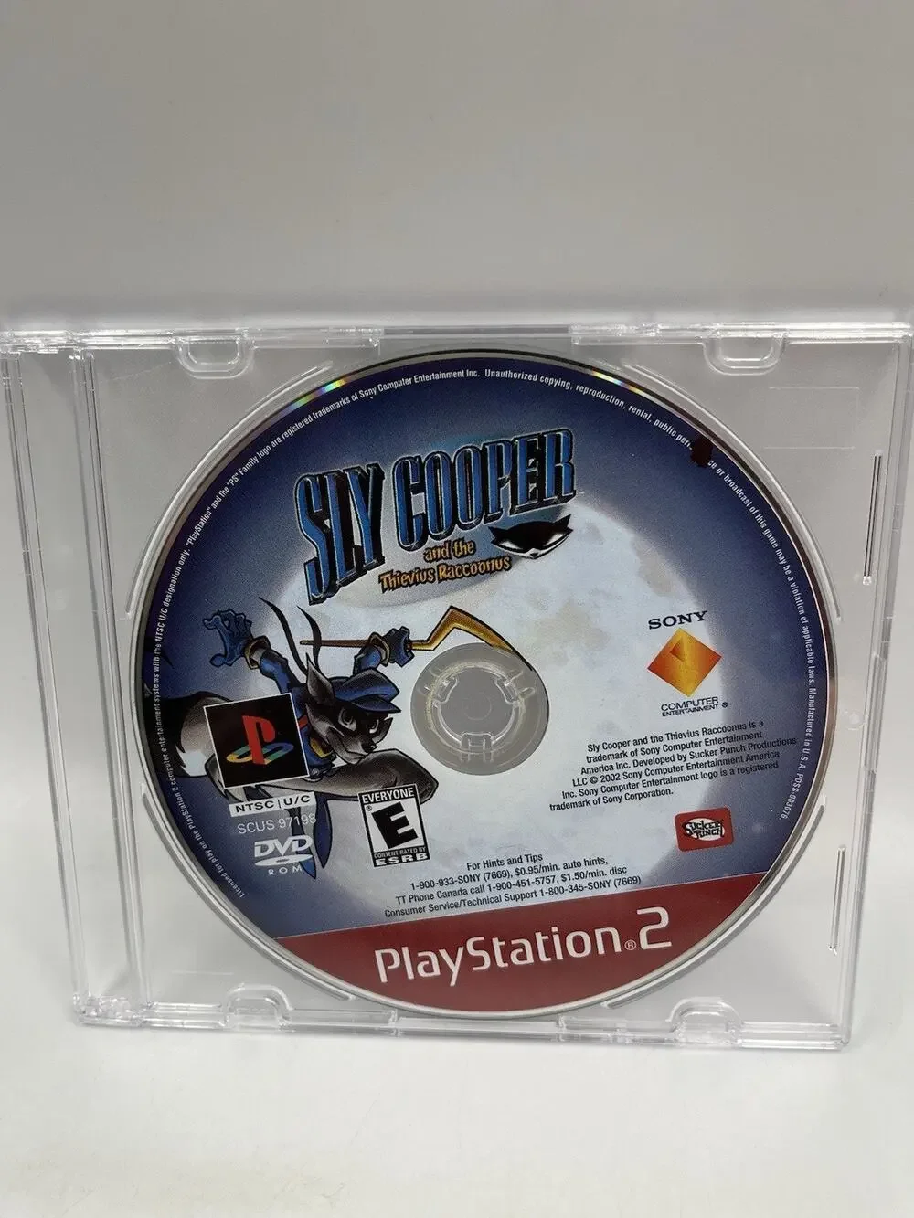 Sly Cooper and The Thievius Raccoonus PS2 PlayStation 2 Disc Only Tested Working